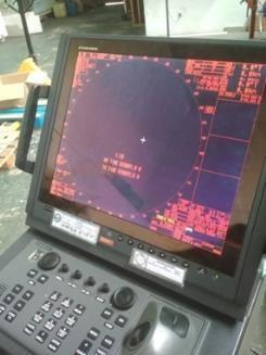 Marine radar systems in operation